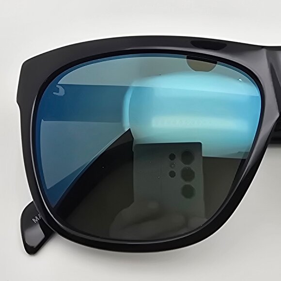 Diesel DL0100 Col.01Q Shiny Black Frame Green Mirror Lens Sunglasses Italy 58mm - Picture 12 of 12